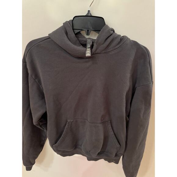 Skims Boyfriend Fleece Hoodie in Ash XS (See pictures there is a flaw - Picture 3 of 4